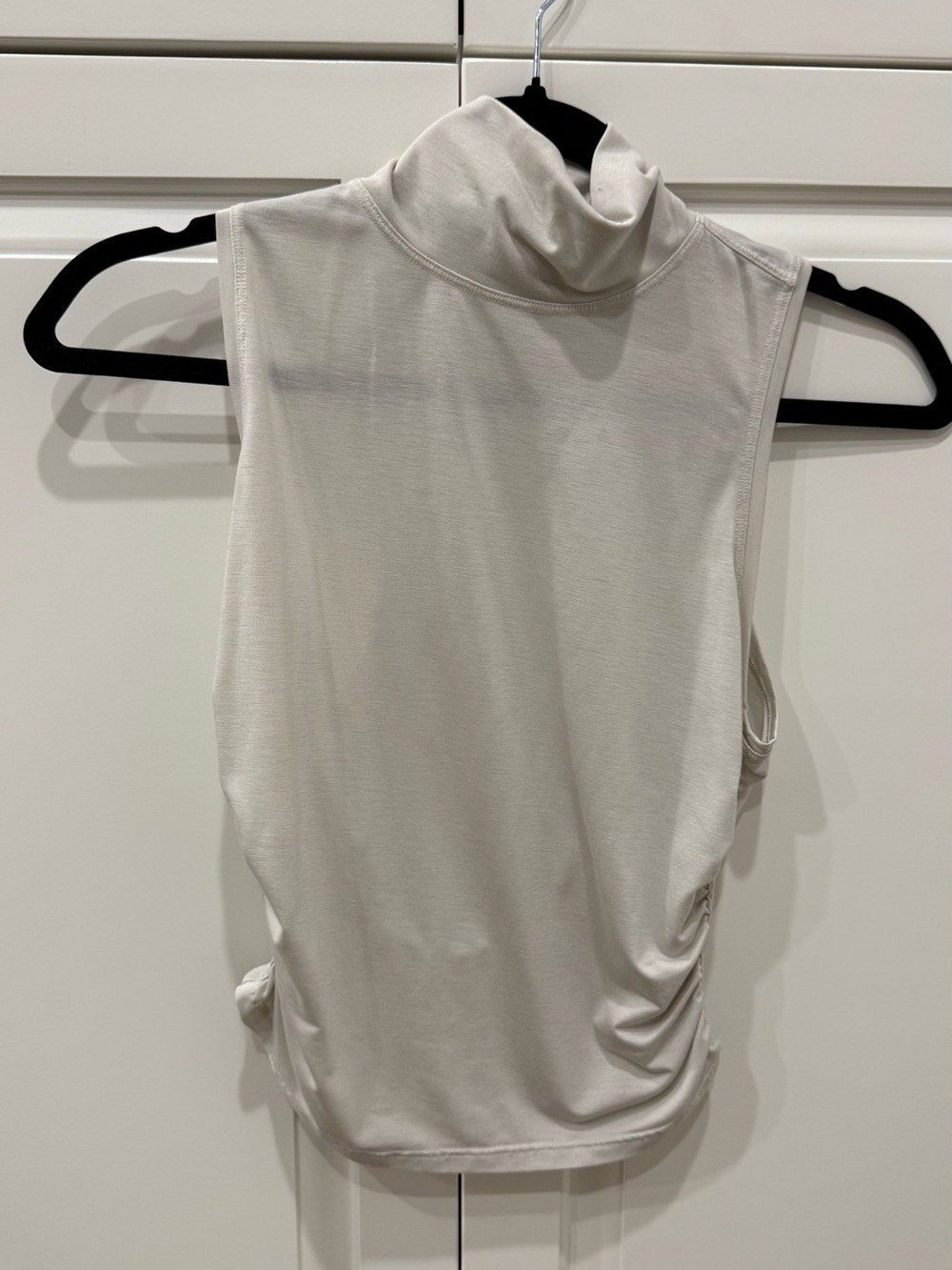 lululemon athletica Sleeveless Turtleneck Tank in Light Cream